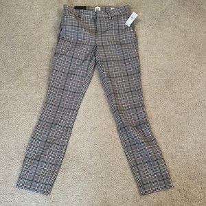 NWT Gap plaid pant size 00